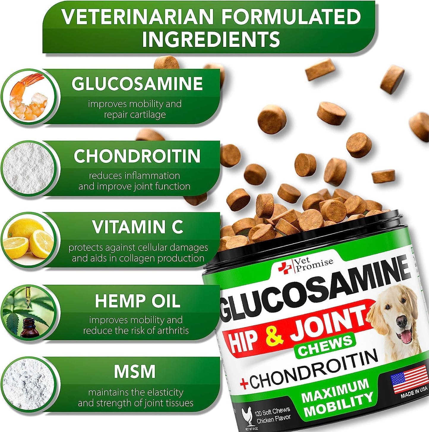 KINOVA PET™ Hip & Joint Chews for Dogs